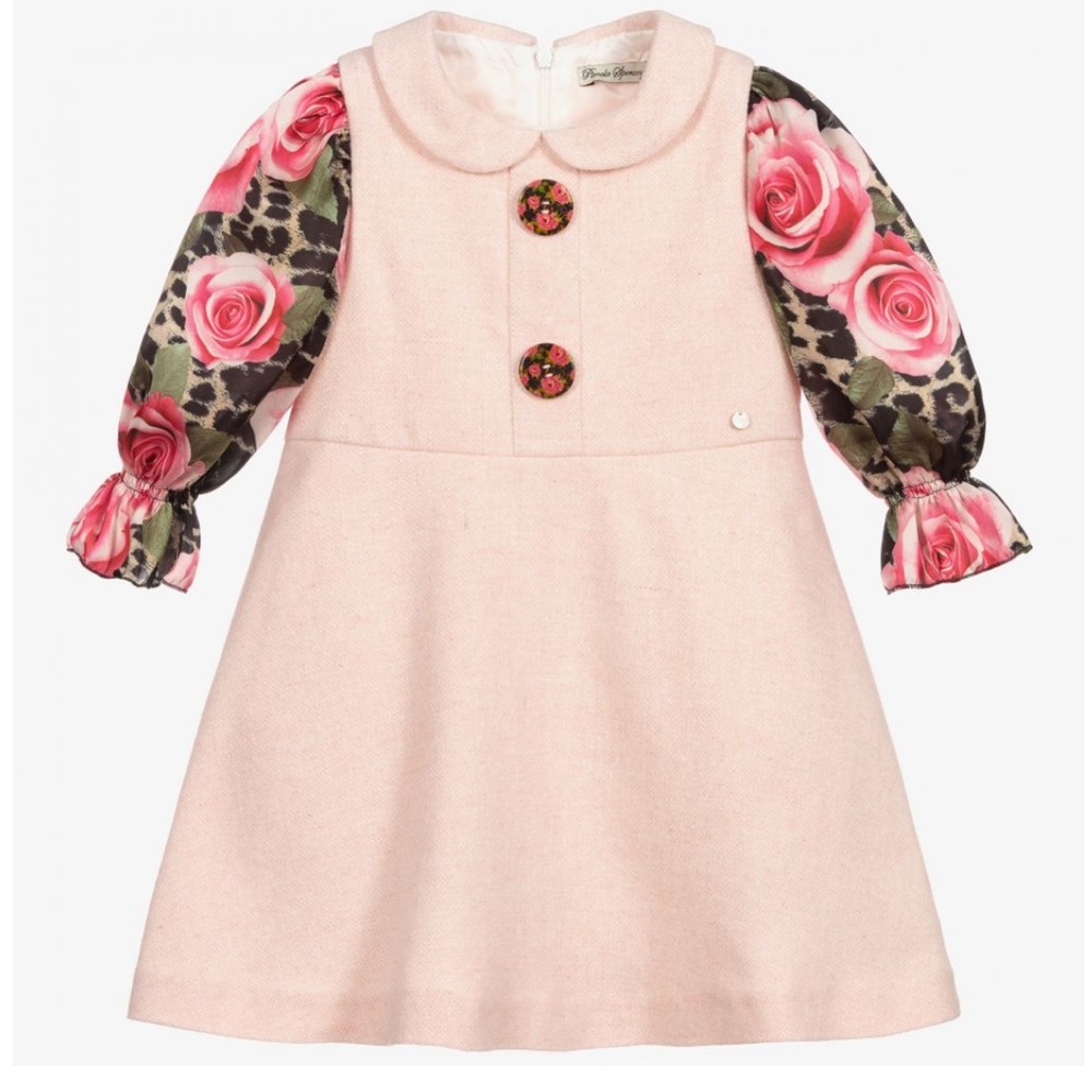 Piccolo Speranza Light Pink Wool Dress